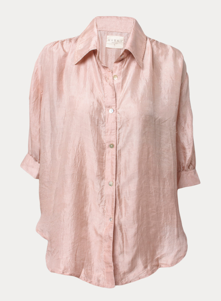 Dusty pink Silk Sailor shirt