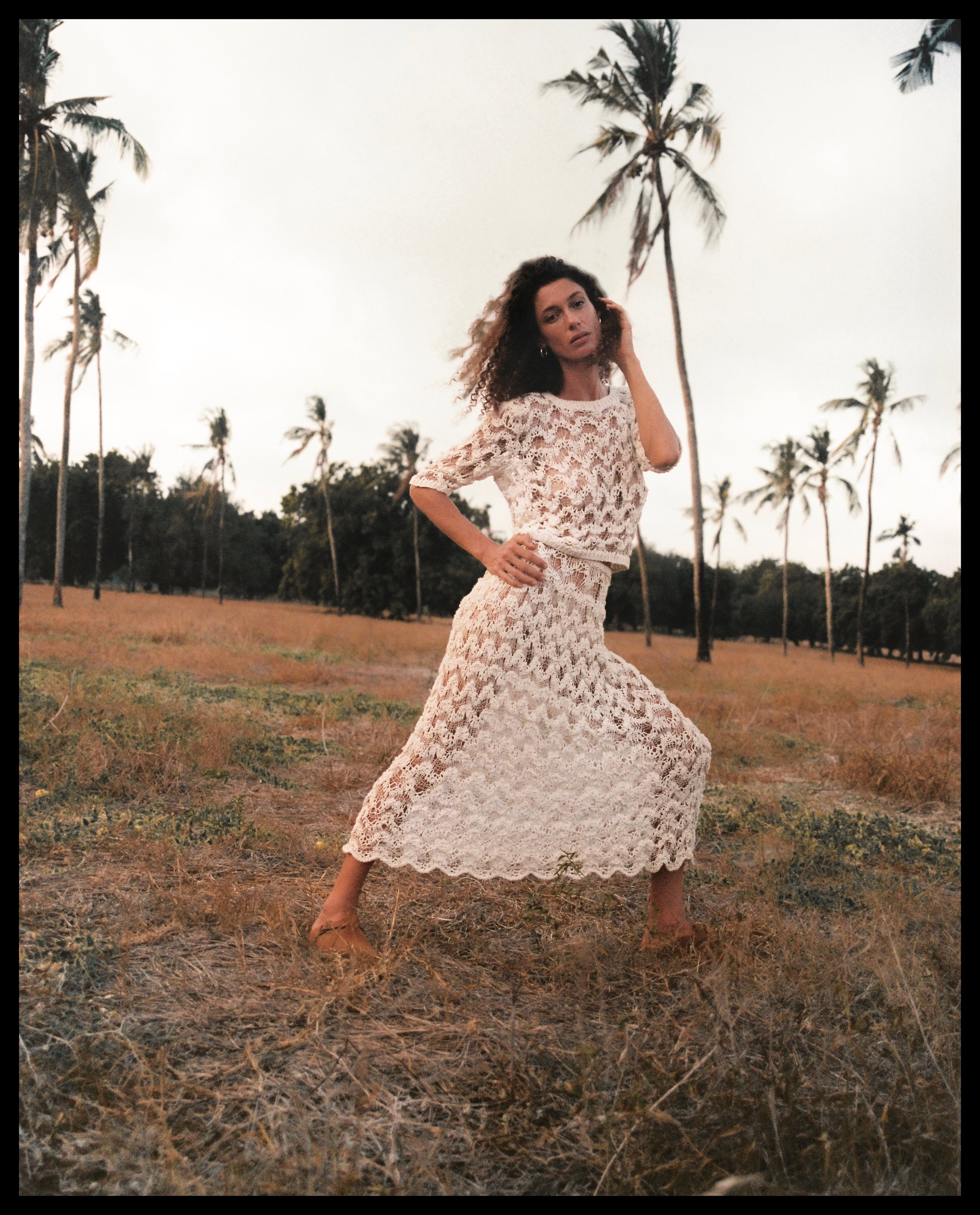 Hand spun silk and cotton knitted top – Hamaji Studio