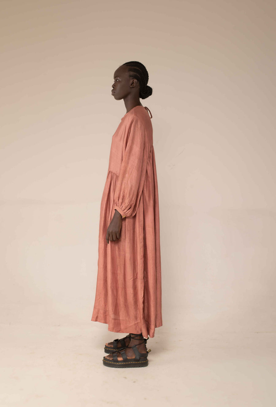 Balloon dress - old rose