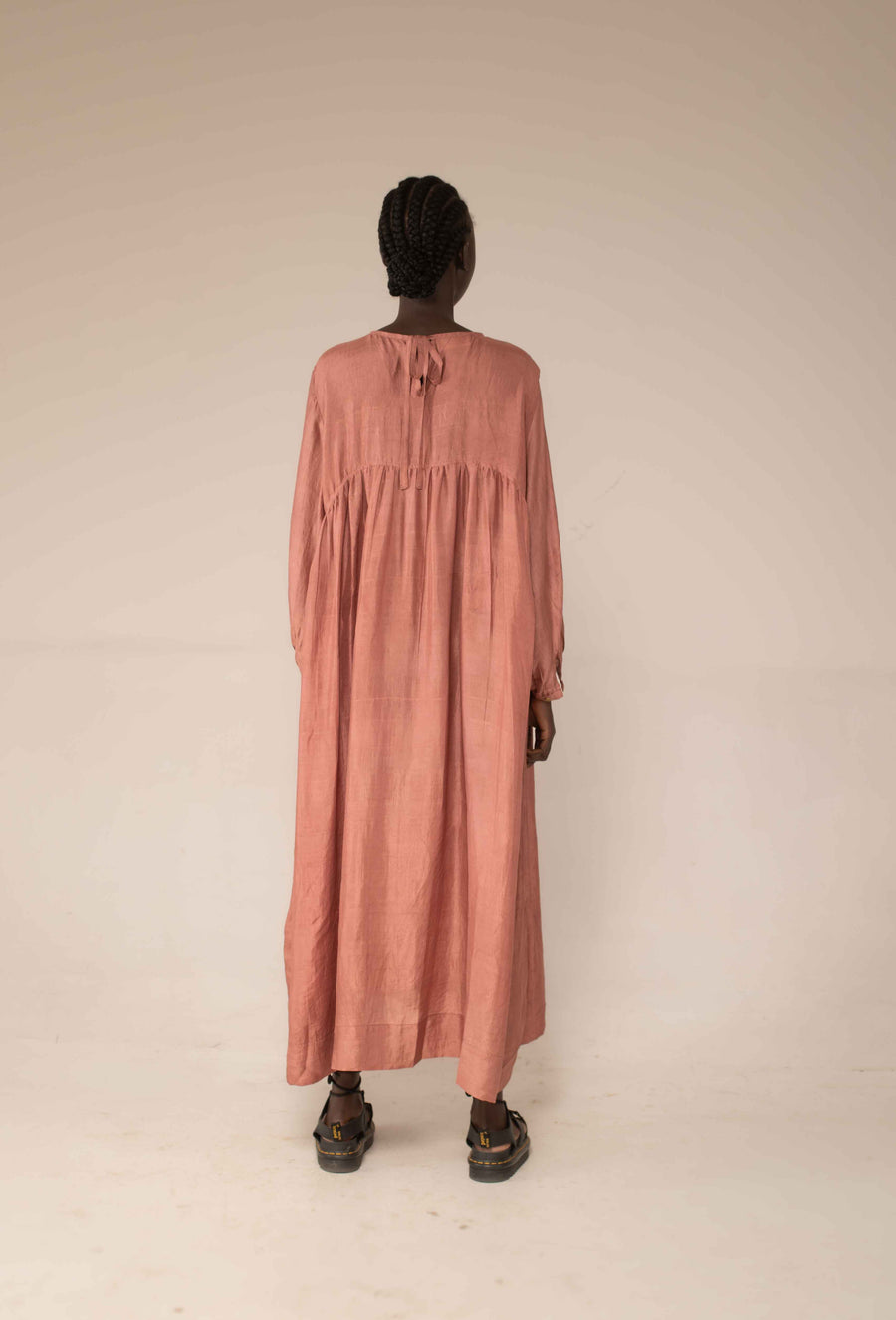 Balloon dress - old rose