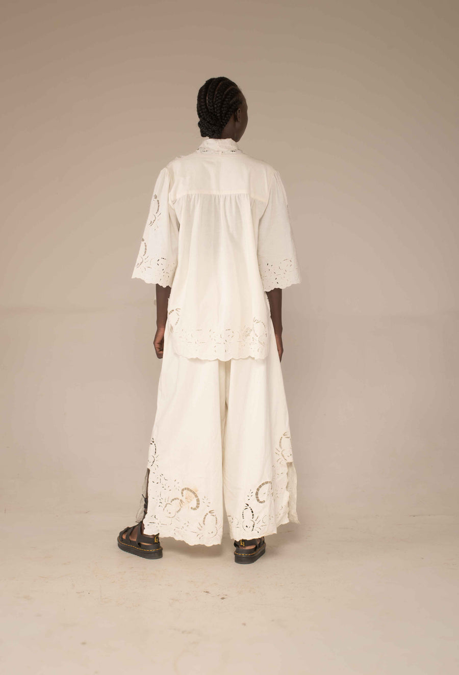 Sarabi Shirt - Crab cut out embroidery