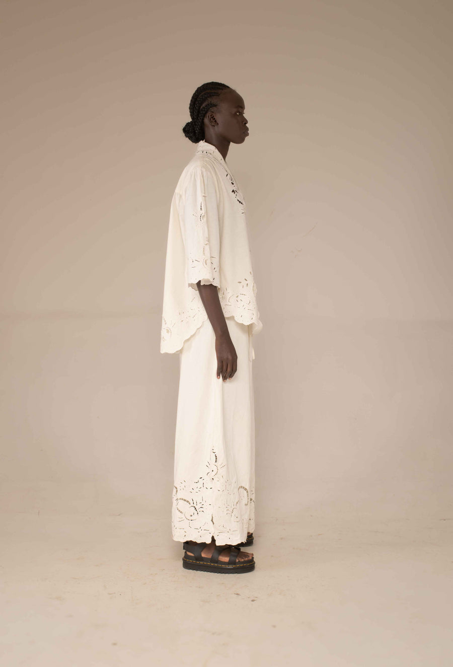 Sarabi Shirt - Crab cut out embroidery