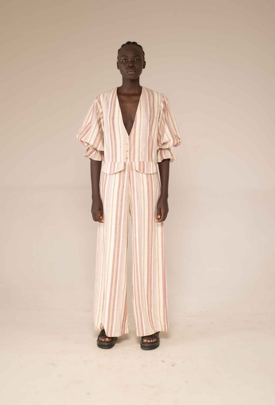 Jumpsuit - Sisal stripe