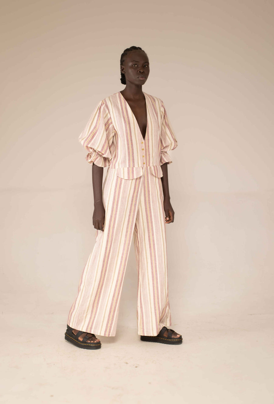 Jumpsuit - Sisal stripe