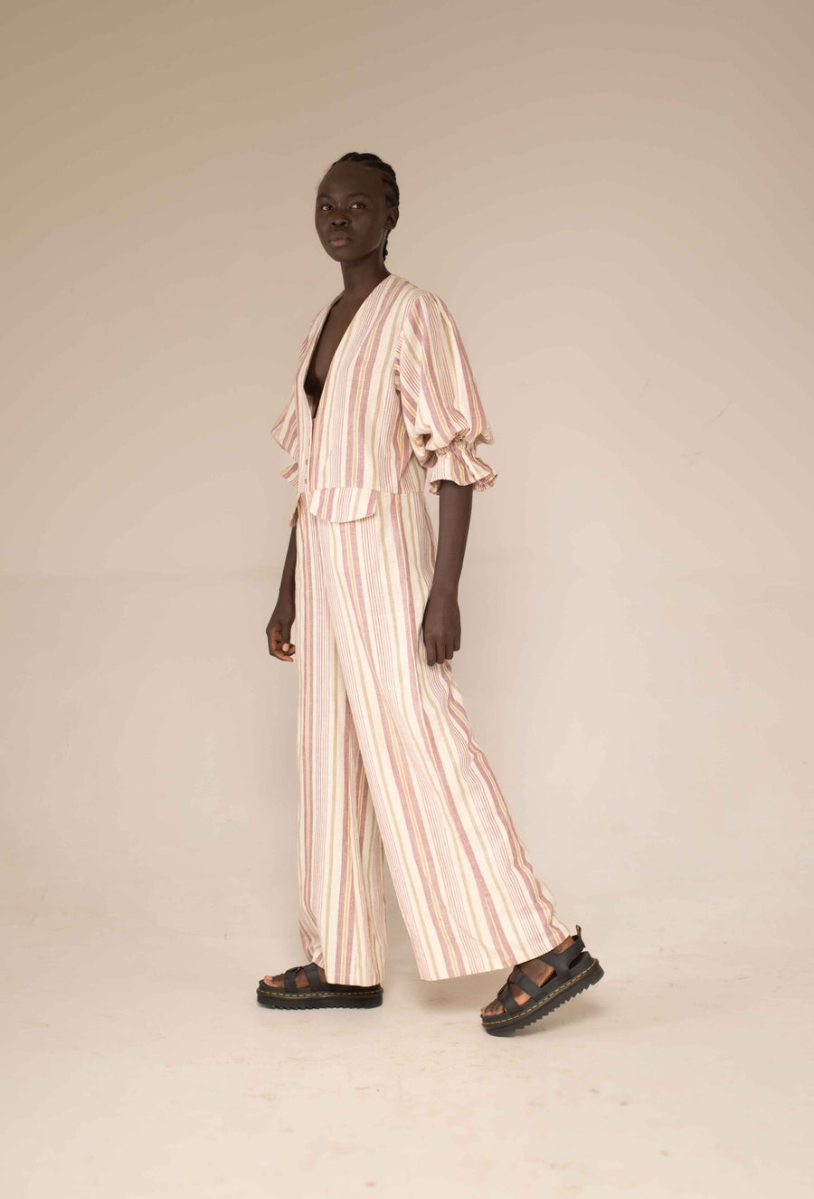 Jumpsuit - Sisal stripe