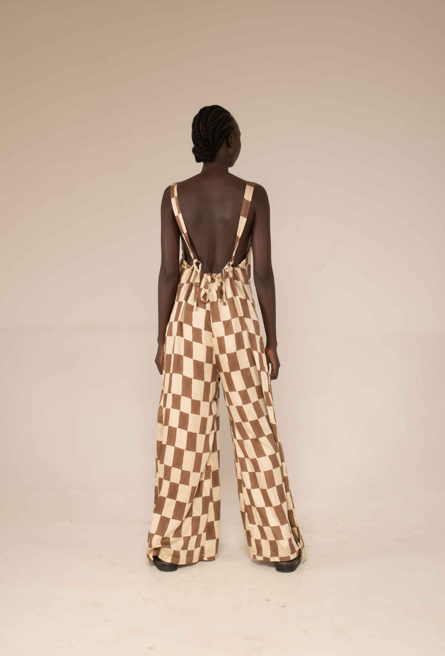 Onesie - Block print mocha