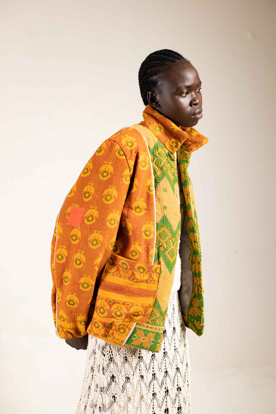 The Kantha Puffer Jacket S/M 05