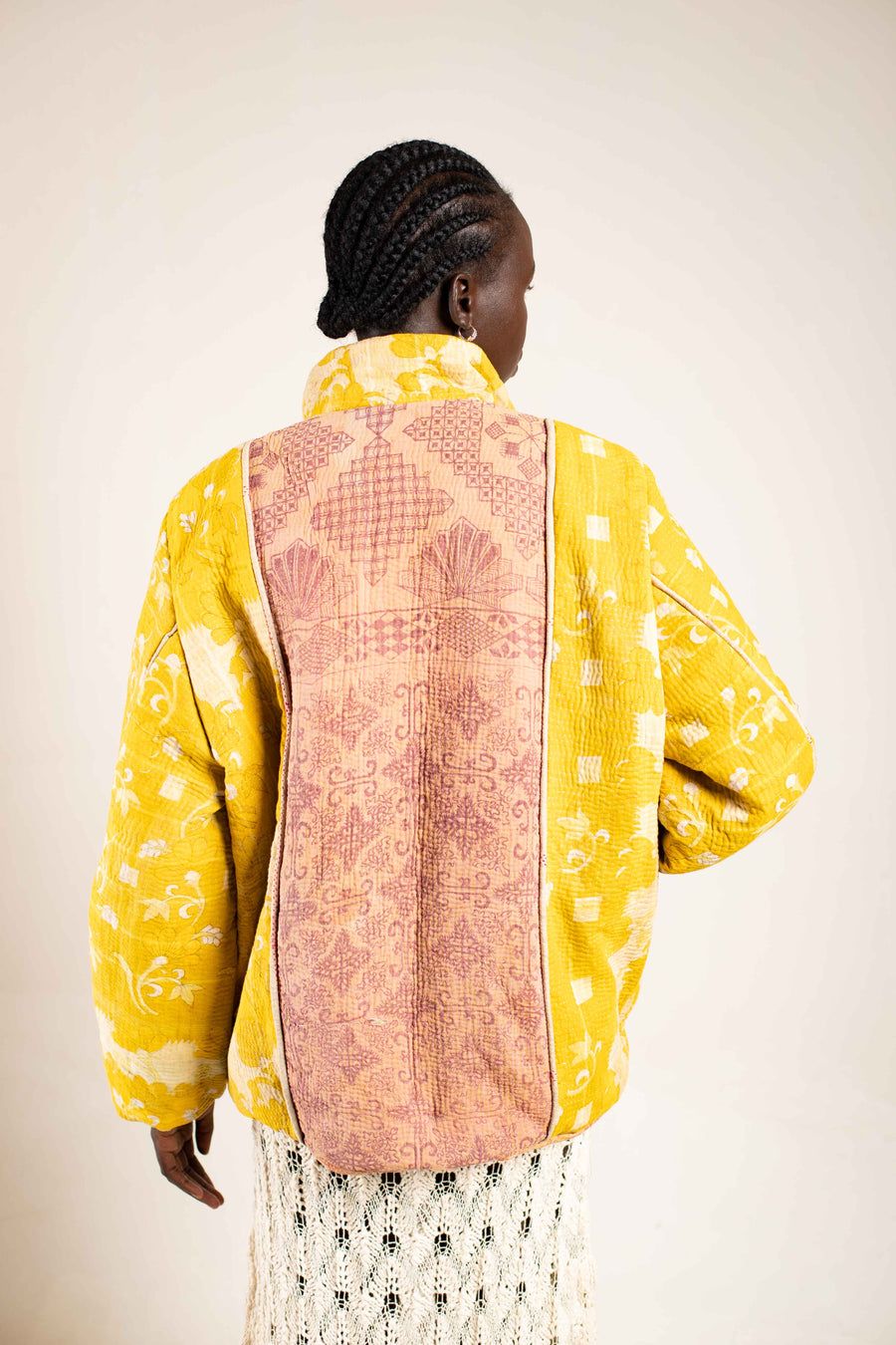 The Kantha Puffer Jacket S/M 03