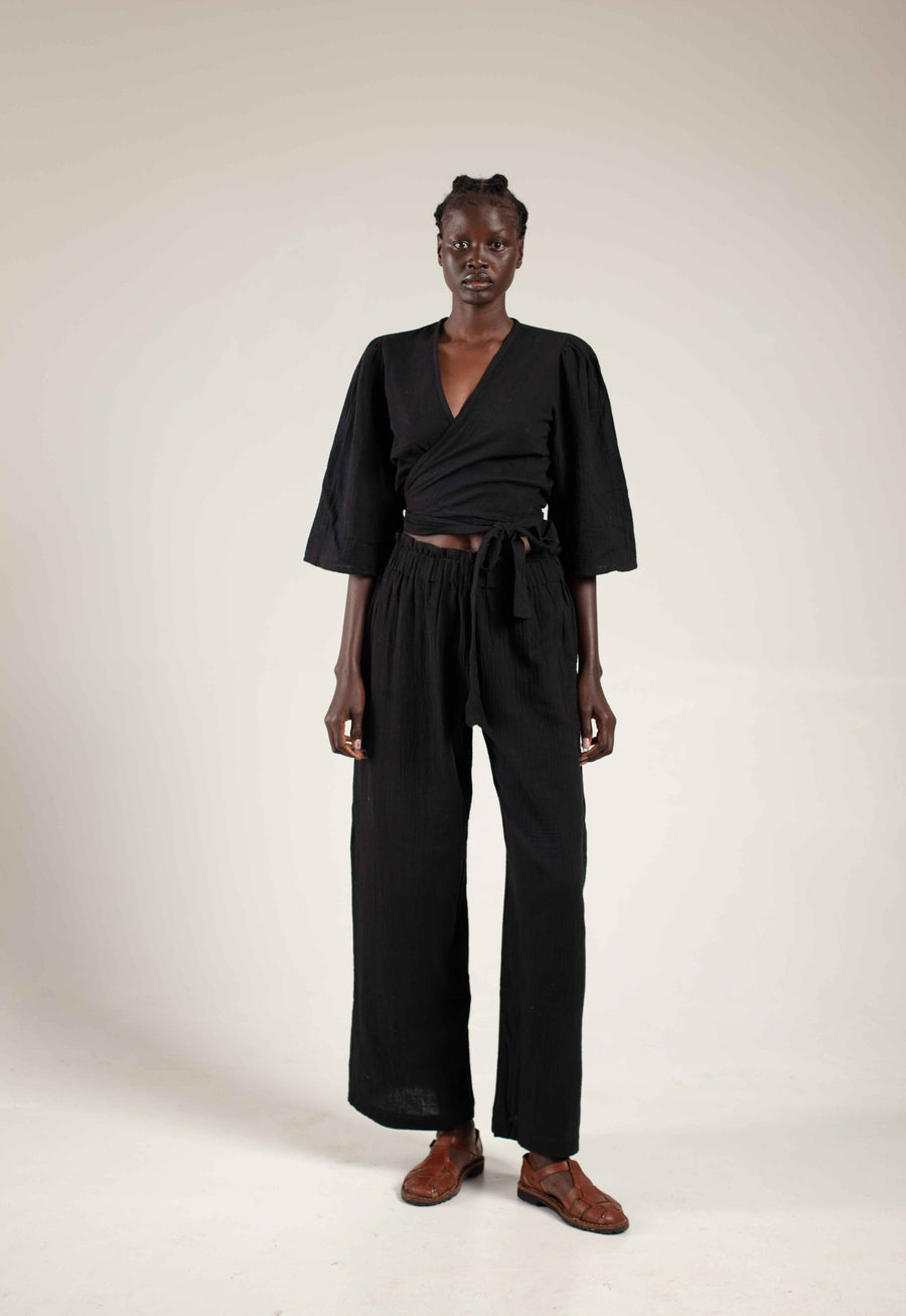 Wide leg pants Obsidian