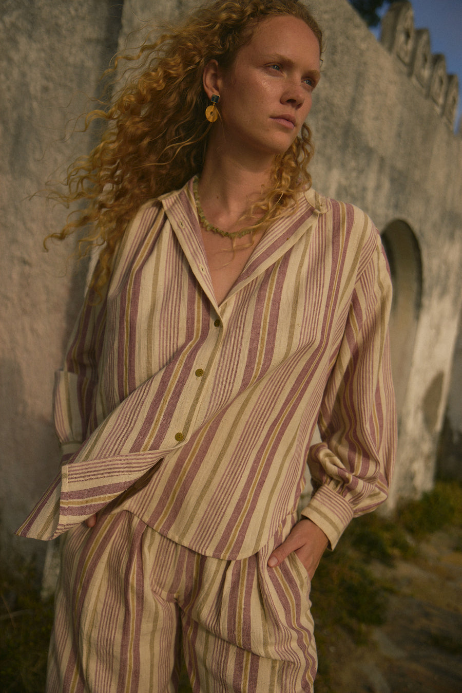 Sailor shirt - sisal stripe