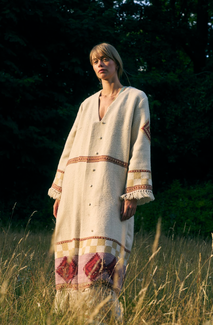 The Kullu wool coat - Vanilla